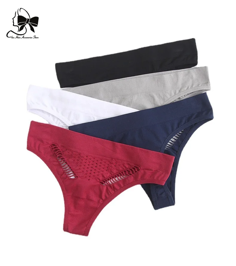 Comfortable Women's Panties Fashion Girls G-String Sports Underwear Cozy Lingerie Thongs Underpants T-Back Tanga Panties Women