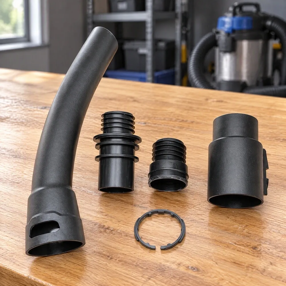 5 pcs Vacuum Hose Adapter Kit for Karcher For WD3 For WD5 WD6 Wet Dry Vacuum Cleaners Includes Angled Handle and Locking Ring
