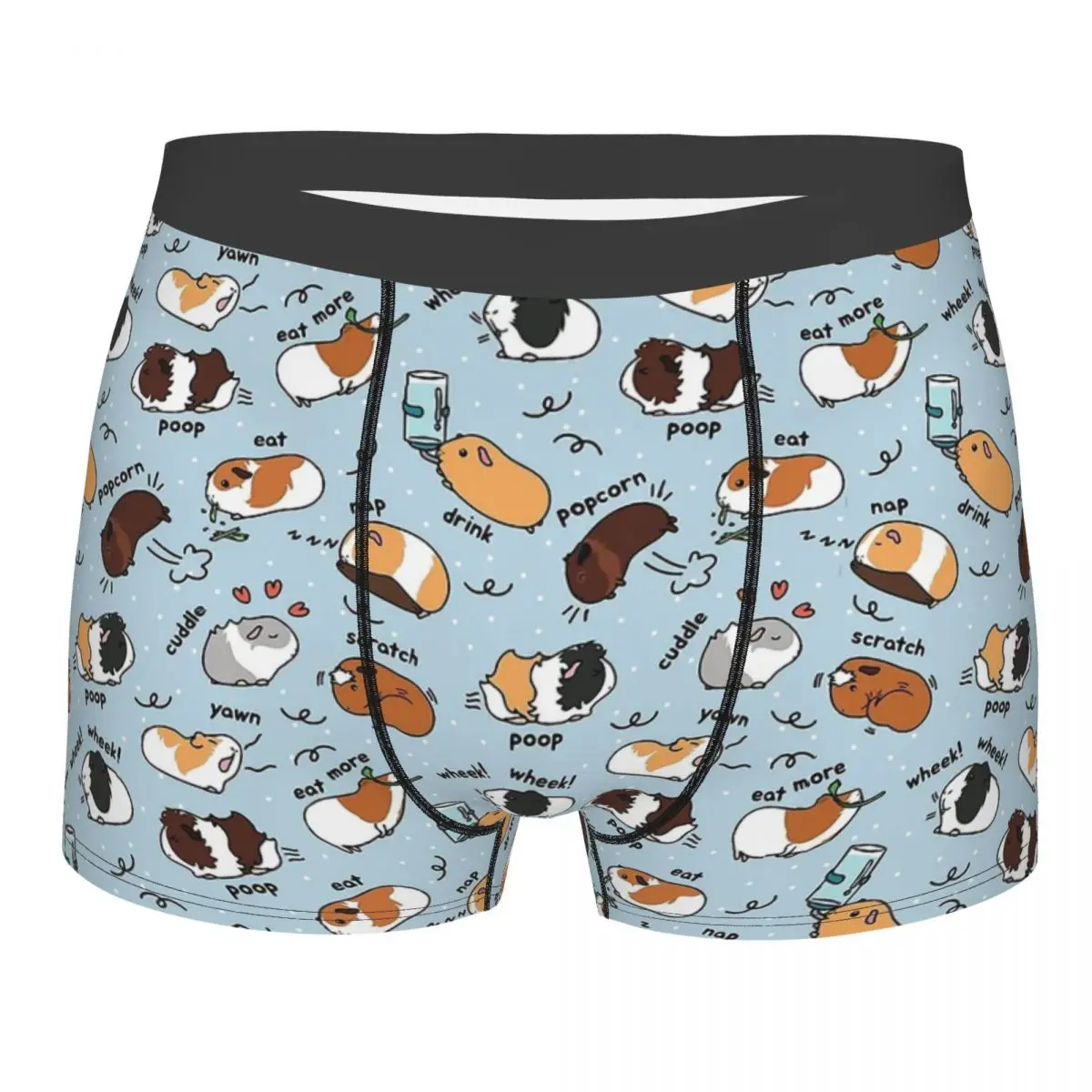 Flowers Guinea Pig Cavia Porcellus Animal Men's Boxer Briefs special Highly Breathable Underpants Top Quality 3D Print Shorts