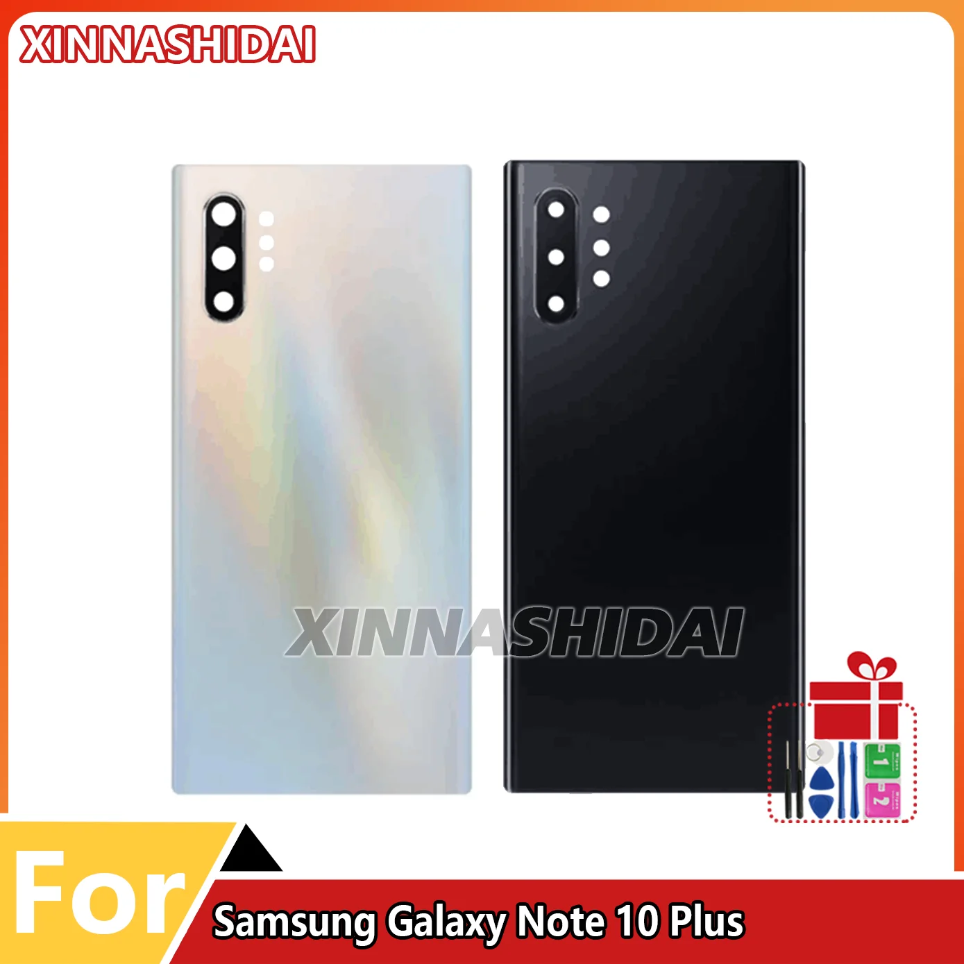 For Samsung Galaxy Note 10 Plus N970F N975F Battery Back Cover Rear Door Glass Panel Housing Case