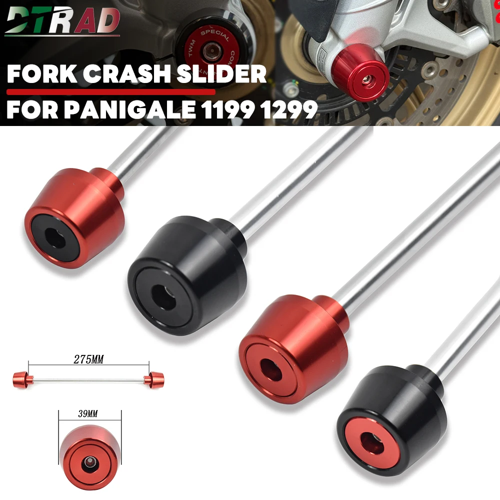 

Motorcycle Front Axle Fork Crash Sliders For DUCATI Panigale 899 959 1199 1299 Diavel V4 1200 1260 XDIAVEL 1262 Wheel Protectors