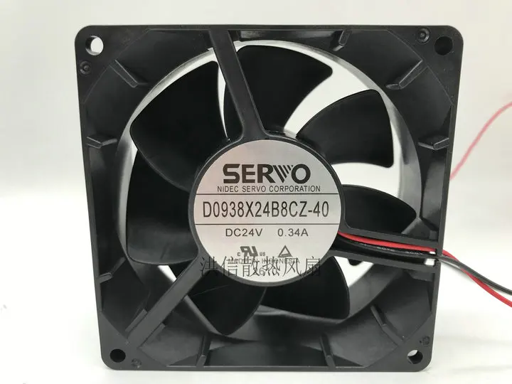 

SERVO D0938X24B8CZ-40 DC 24 В 0,34 А 90x90x38 мм 2-проводной охлаждающий вентилятор 90 мм