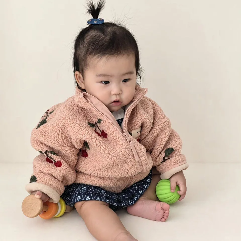 Children's Jacket 2026 Winter New Fashion Fleece Thickened Warm Boys and Girls Coat Cotton Turtleneck Outside Wear Vest Trousers