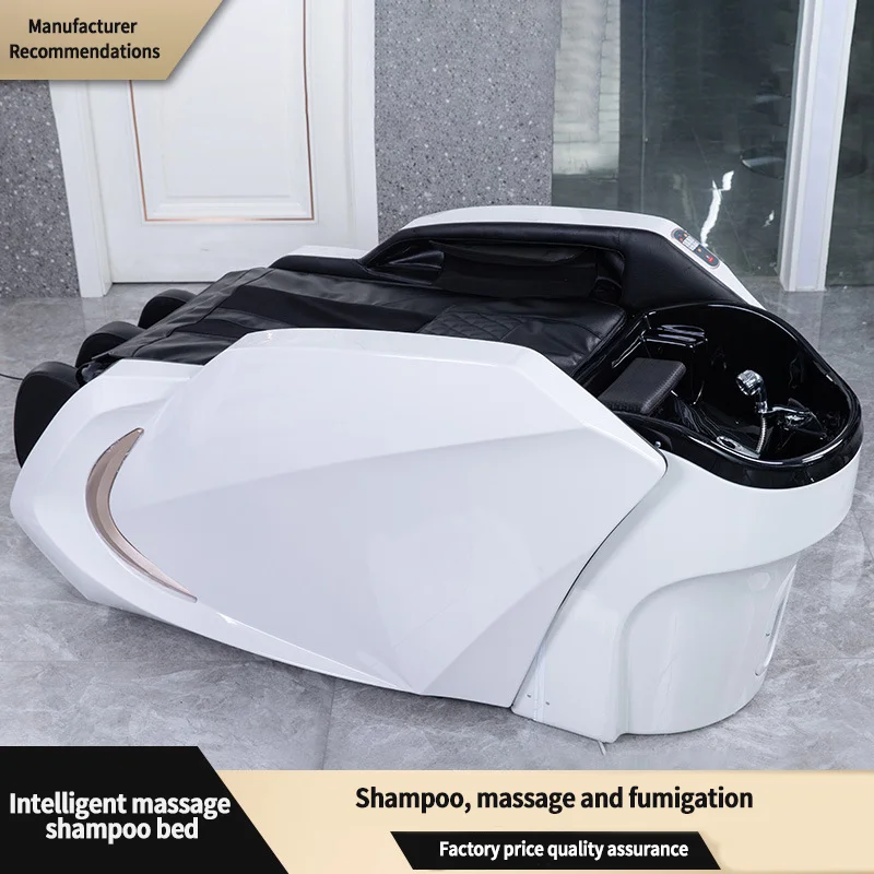 Modern Luxury Hair Salon Furniture Massage Shampoo Bowl Bed Chair Electric Multifunctional Wash Chair