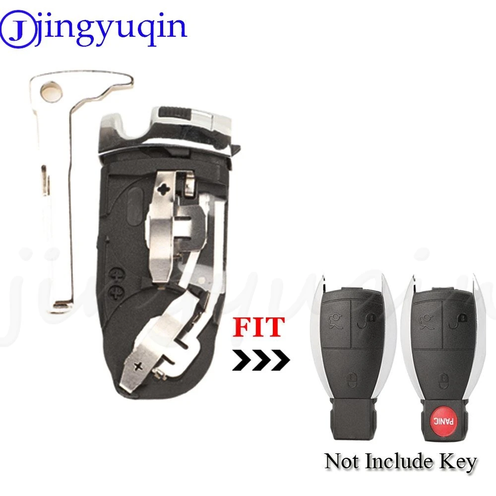 

jingyuqin 15pcs Small key shell FOB with battery compartment for Mercedes A B C E S CL CLS CLA CLK W203 W204 W205 W210 W211 W212