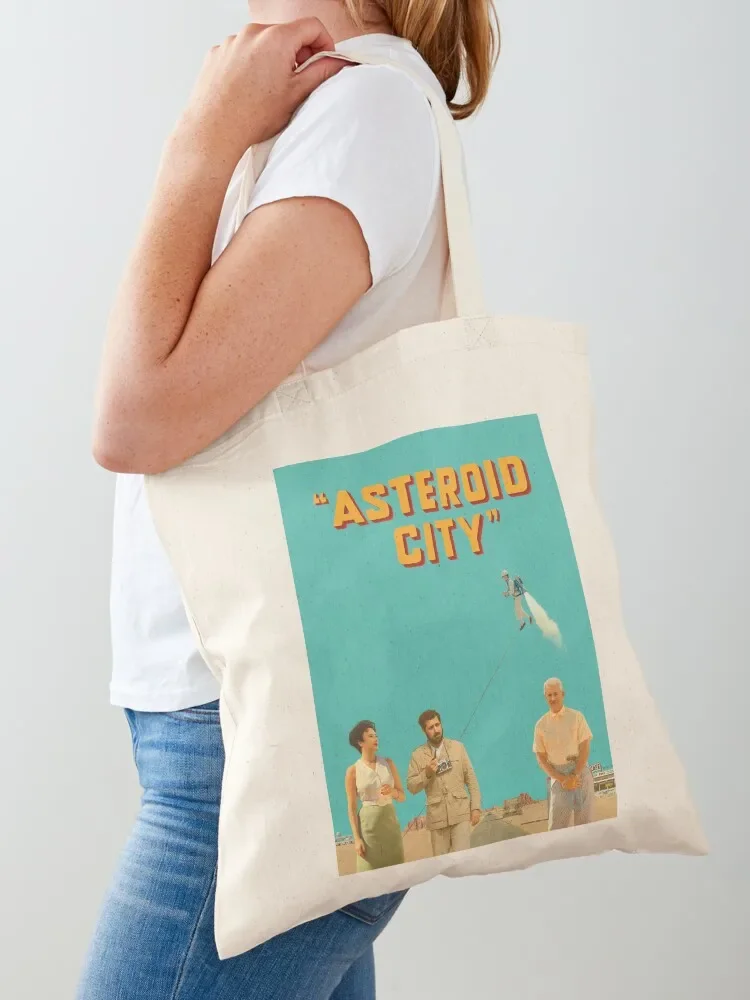 

asteroid city Tote Bag tote bag woman custom tote bag university shopper supermarket folding