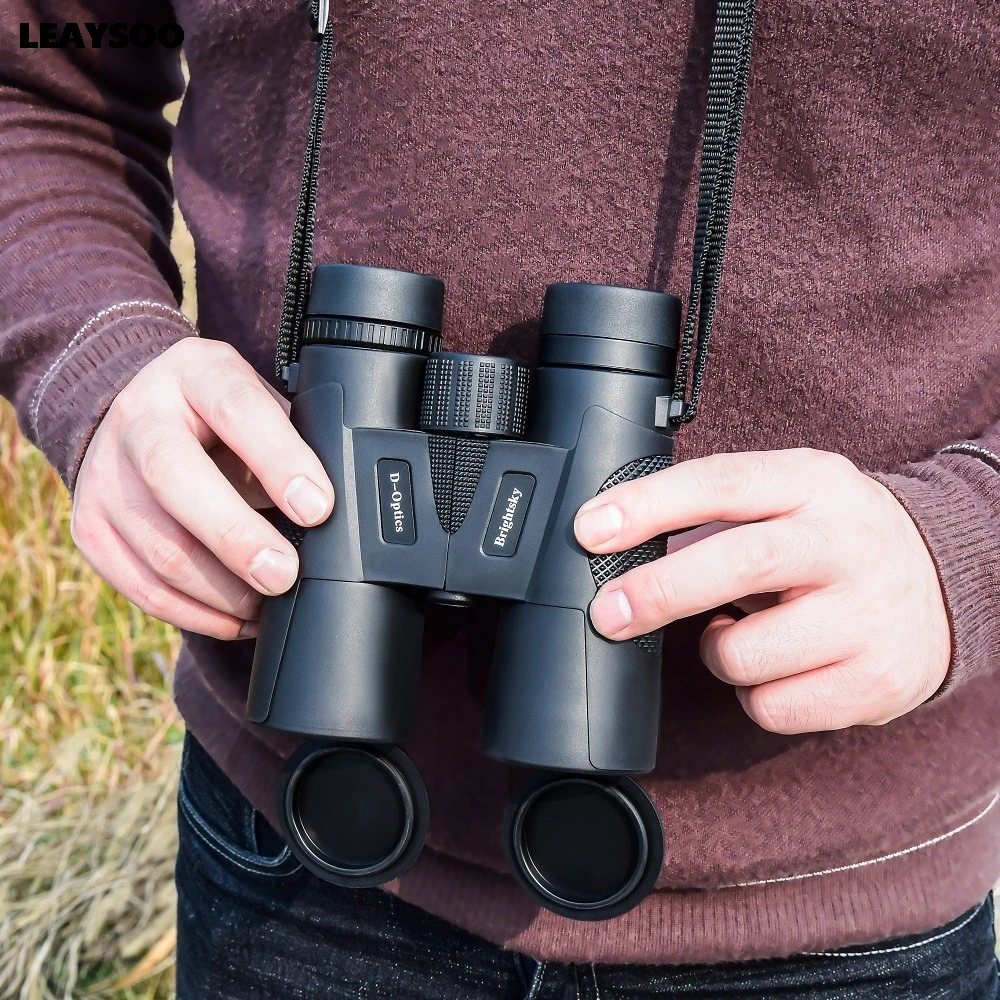12x42 HD Binoculars Professional BAK4 Prism FMC Lens Waterproof Telescope Twist-up Eyecups for Hunting Camping Bird Watching