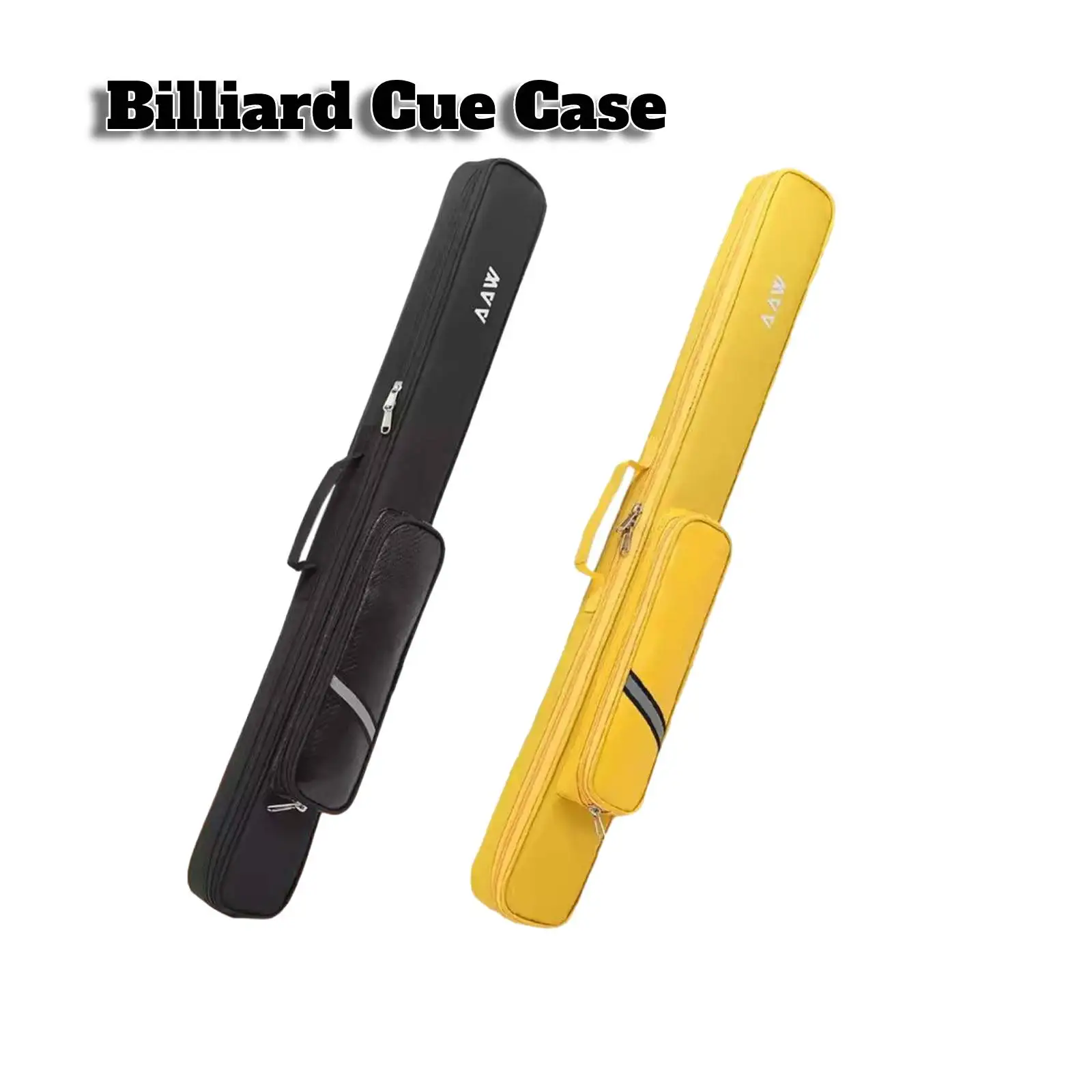 Étui à fermeture éclair pour queue de billard 1/2, sac de rangement pour bâtons de snooker, équipement en poudre, le plus récent