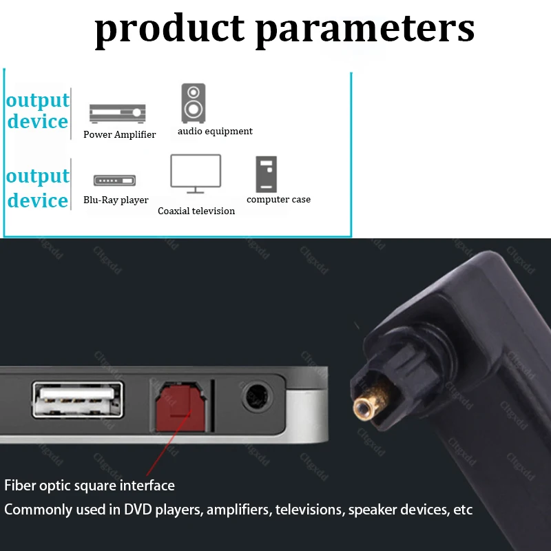 360 ° Drehbarer Toslink Optischer Audio-Adapter SPDIF Quadratische Buchse zu Mini 3,5mm Stecker Glasfaser-Verbinder für TV-Soundbar-Verstärker – Detail 13
