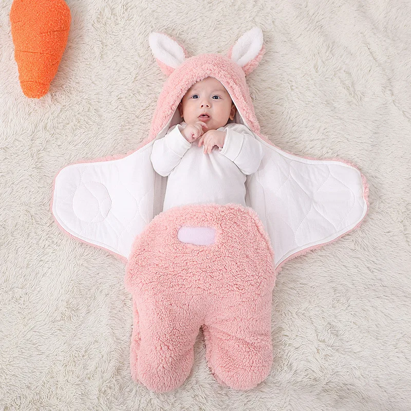 New Arrival Baby Sleeping Bag Baby Clothes Newborn Soft Winter Thickened Fleece Lining With Pure Cotton Infant Sleepwear Blanket