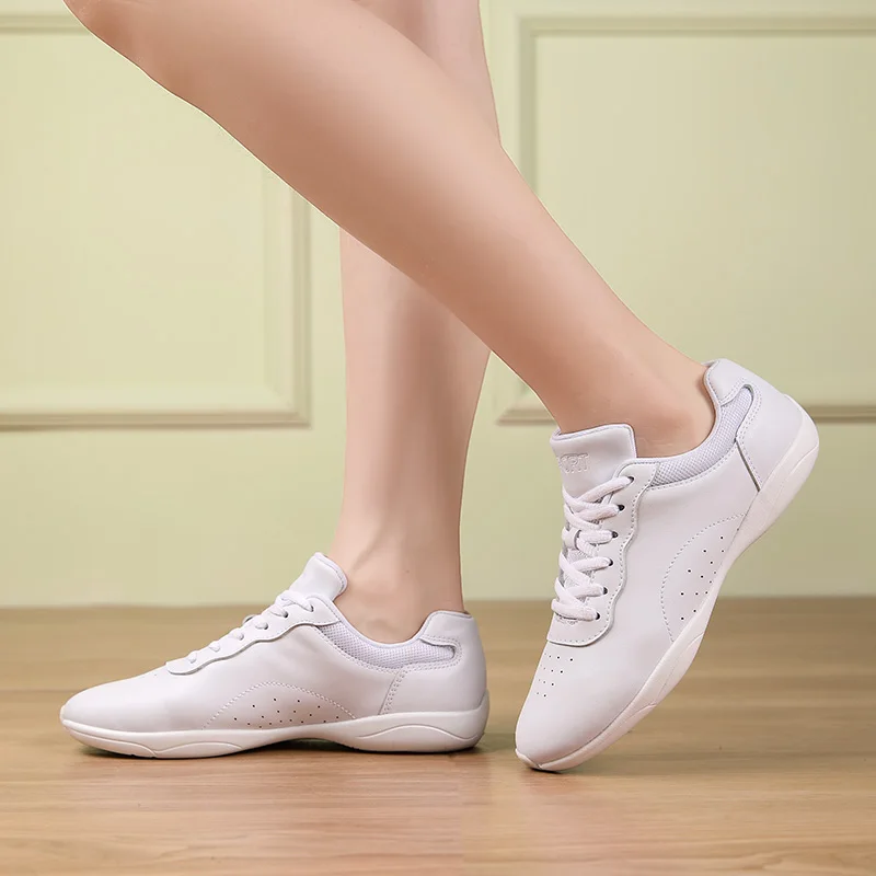 cheer shoes Girls White Dance Shoes Sneakers Youth Cheerleading Shoes Athletic Training Tennis Kids Competitive Aerobics Shoes