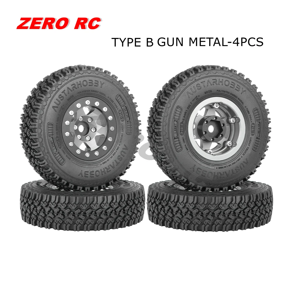 合金6スポーク1.55インチホイール 1/10 RCカー用