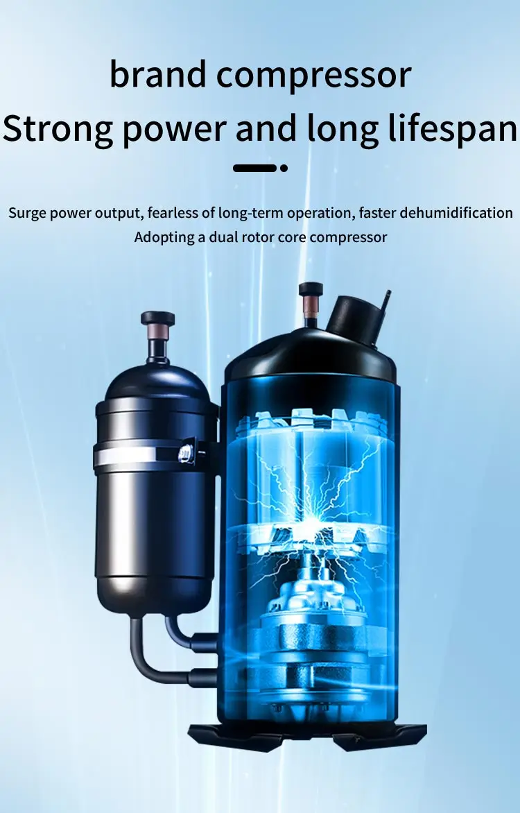 220V Low‑Temperature Industrial Dehumidifier 156L, 0‑50dB Noise Air Dryer for Cold Storage Farm
