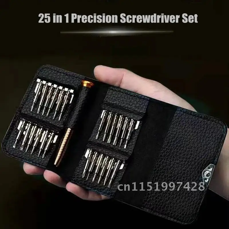 25 Magnetic Mini Precision Screwdriver Set Electronic Torx Opening Repair Tools Kit For iPhone Camera Watch PC