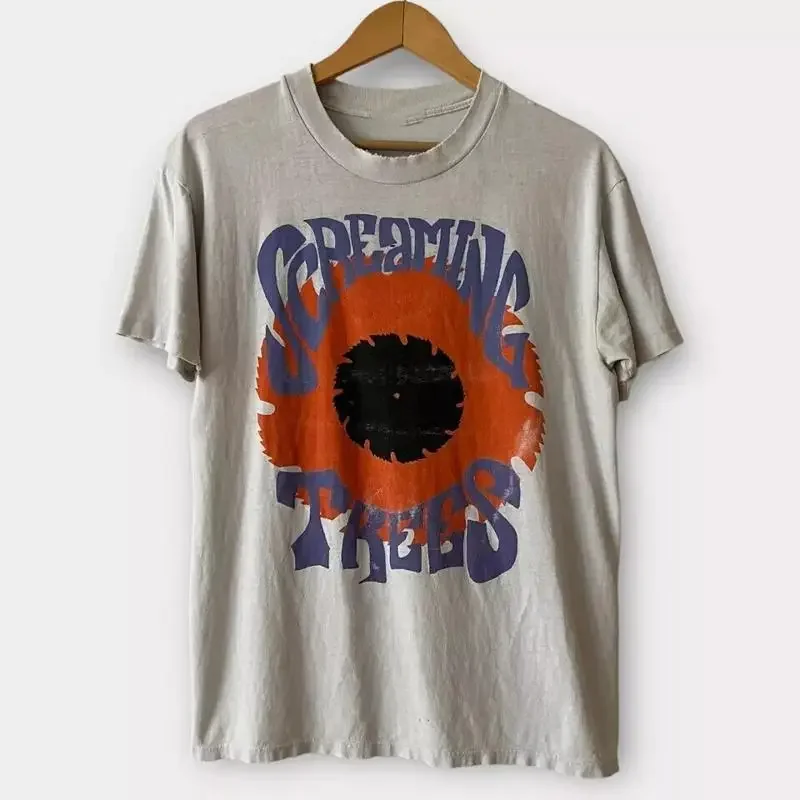 1990s Screaming Trees Band Reprinted T shirt Full Size S XL