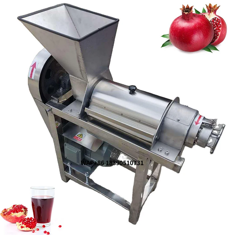 Stainless Steel Spiral Orange Juicer Extractor, Commercial Fruit Juice Making Machine for Sugar Cane, Garlic,