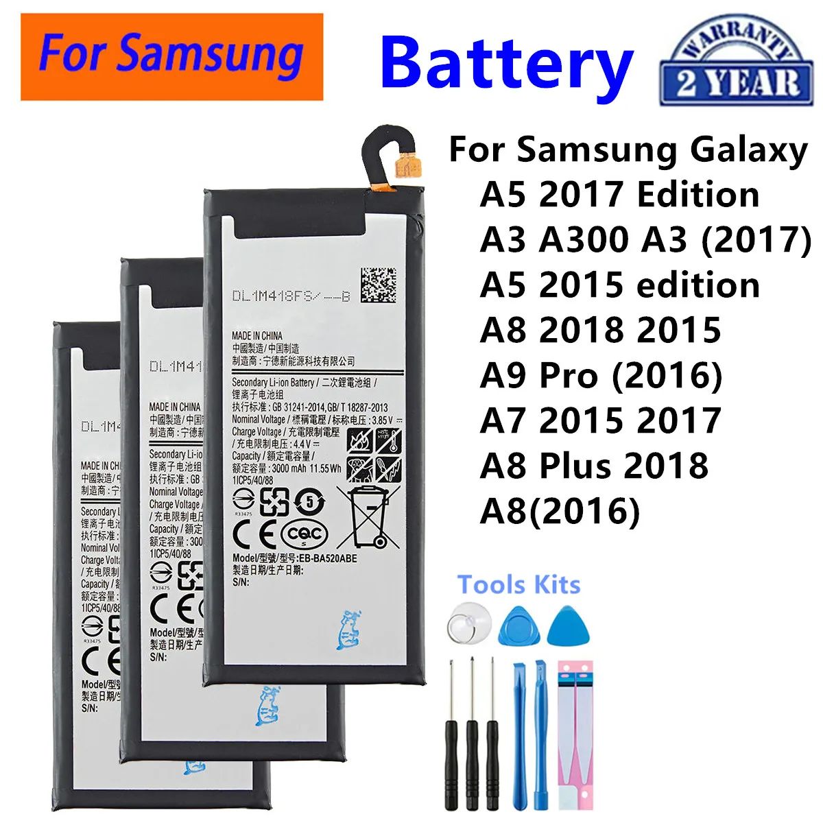 

Совершенно новый аккумулятор EB-BA520ABE 3000 мАч для Samsung Galaxy A5 2017 Edition A520 SM-A520F A520K A520L A520S A520W/DS