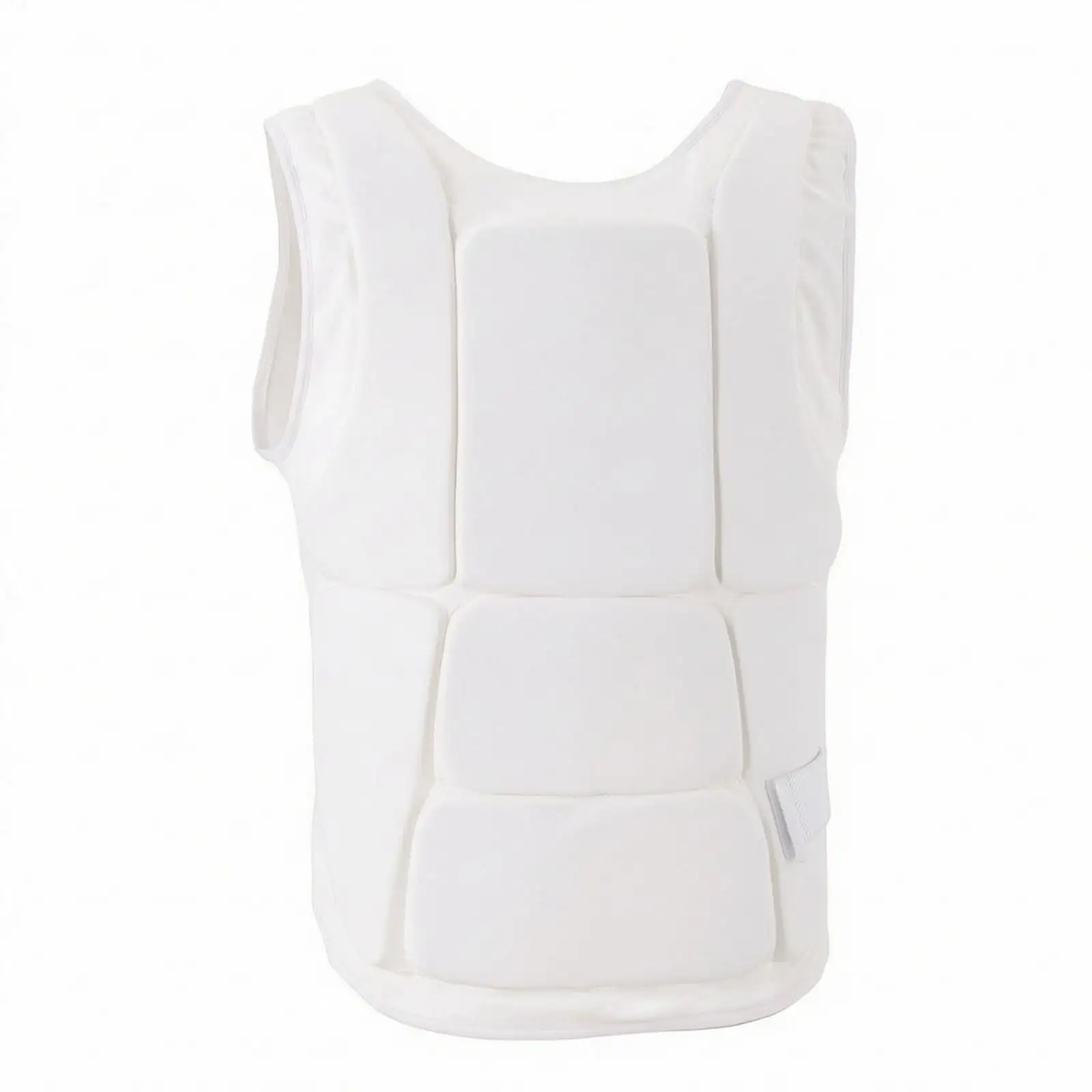 Padded Sports Protective Vest for Martial Arts Training with Adjustable Straps High Stretch Fabric Torso Guard