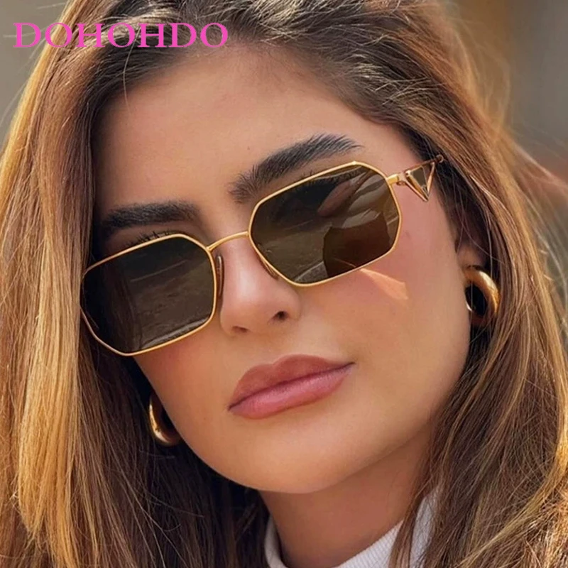 

Retro Luxury Metal Leg Square Women Sunglasses Brand Design Outdoor Men Sun Glasses Trending Female Drive Travel Eyewear UV400