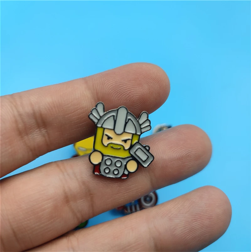 Spider Thor Nick Fury Captain America Iron Man Costume Cosplay spilla in metallo spilla in lega accessori