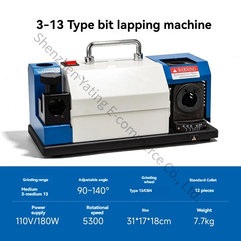 Portable Small Grinding Drill Grinder Fried Dough Twists Drill Grinder Full-automatic Tool Grinder