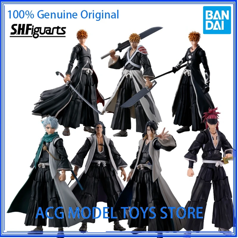 

Bandai SHF BLEACH Thousand-Year Blood War Abarai Renji Kurosaki Ichigo GETSUGATENSHO Anime Action Figure Toys
