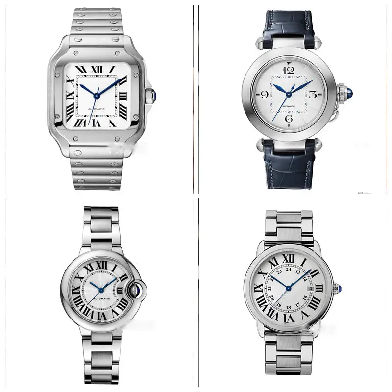 Blue Sapphire Round Suitable for Cartir Crown Fit Ballon Bleu Pasha Panthere Santos Cle Ronde Maillon Drive Tortue Multiple view 6