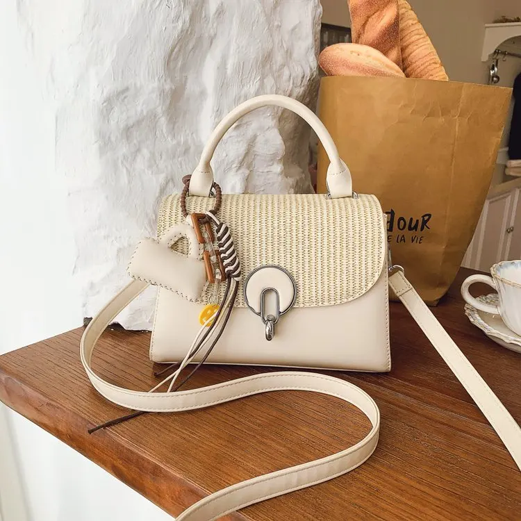 

Stylish Unique Color Block Box Bag, Women's Korean Minimalist Small Square Bag, Versatile Niche Crossbody Purse