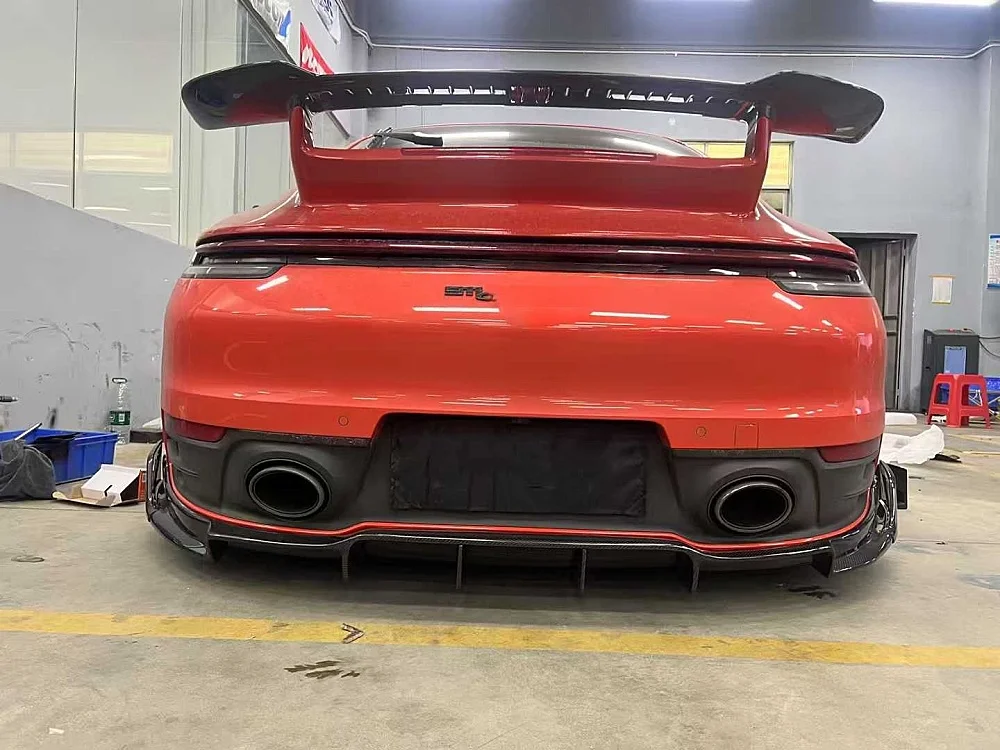 

Подходит для Porsche 992 911 4S Edition, модификация, обновленная модель X, передний и задний диффузор из углеродного волокна, боковая юбка, комплект кузова