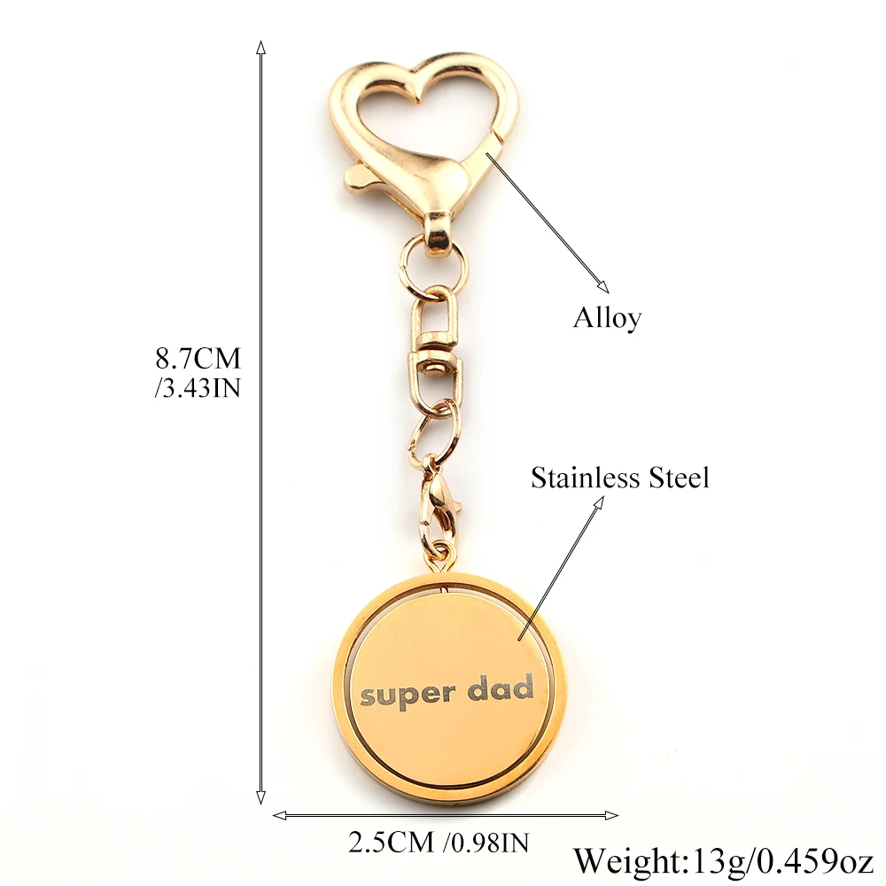 Personalisiertes Geschenk für Mama Papa Herzschloss-Schlüsselanhänger Edelstahl DIY Muttertag LOVE Bedeutungsvoller Taschenanhänger Gravierte Namen Schmuck – Detail 3