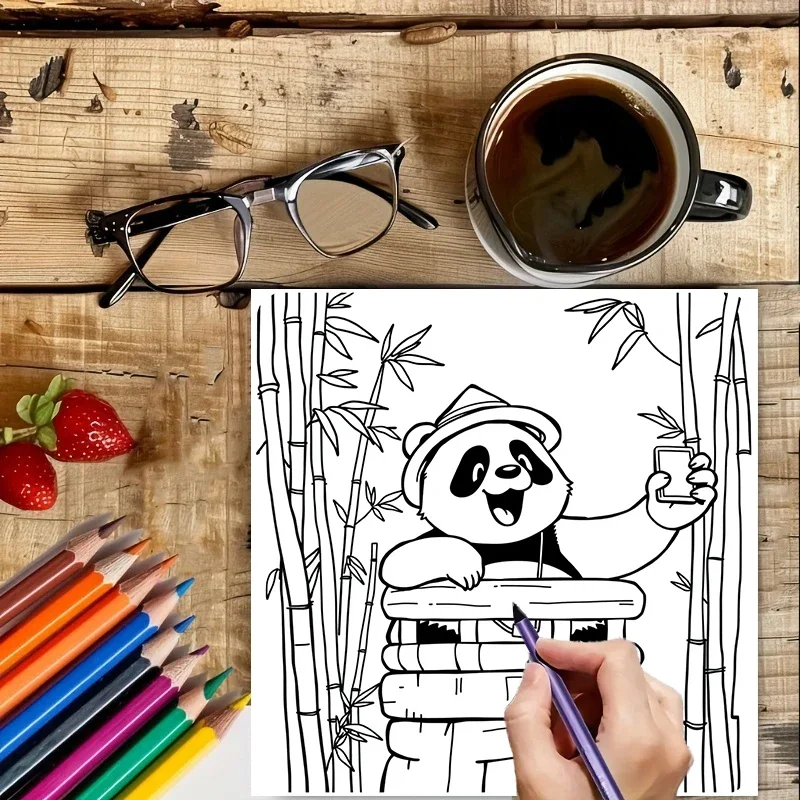 كتاب سفر الحيوانات للبالغين |   كتاب تلوين مكون من 28 صفحة، مستلزمات الرسم لعيد الميلاد وعيد الشكر