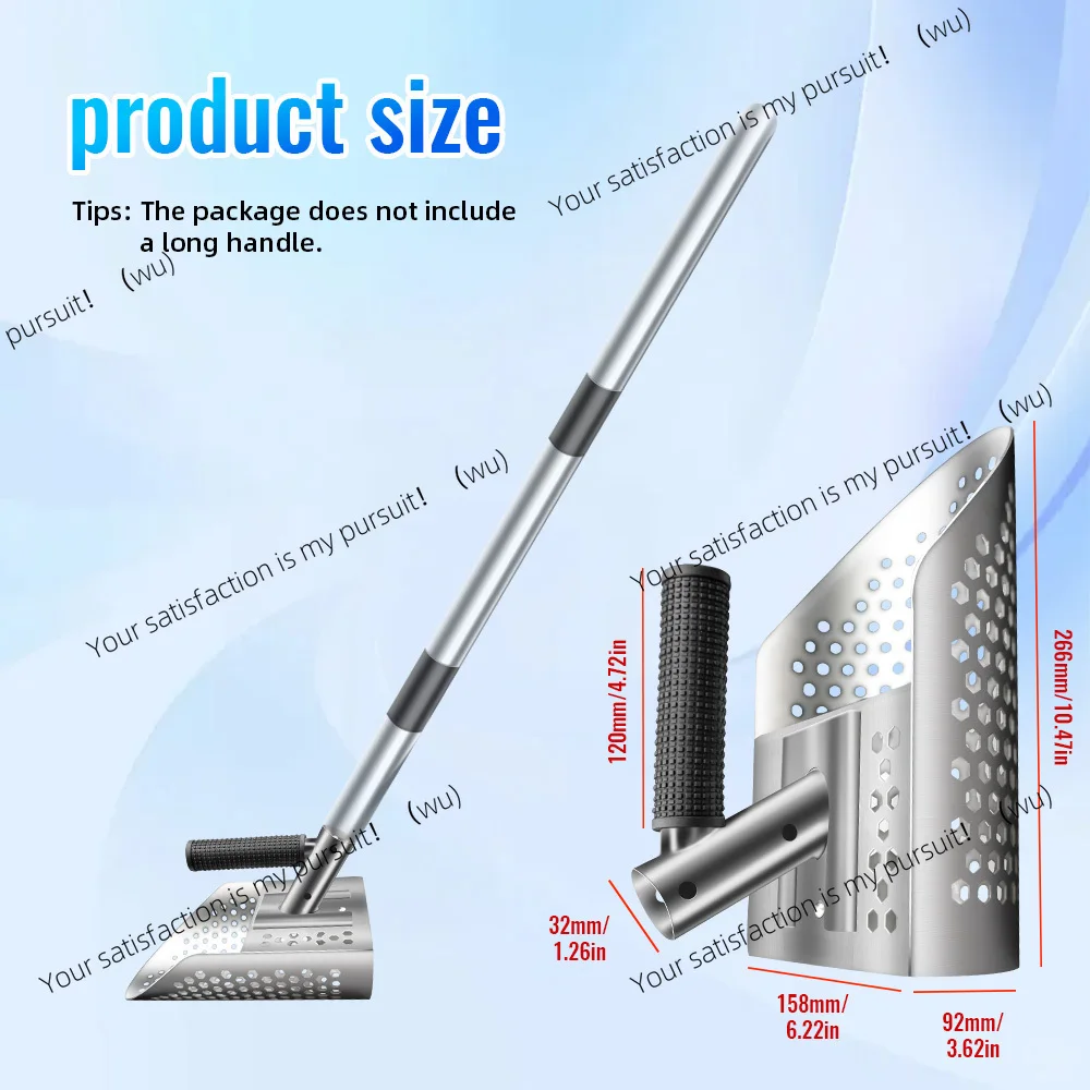 

short type/long type Metal detection iron sand shovel,beach discovery shovel,stainless steel digging shovel for quick screening