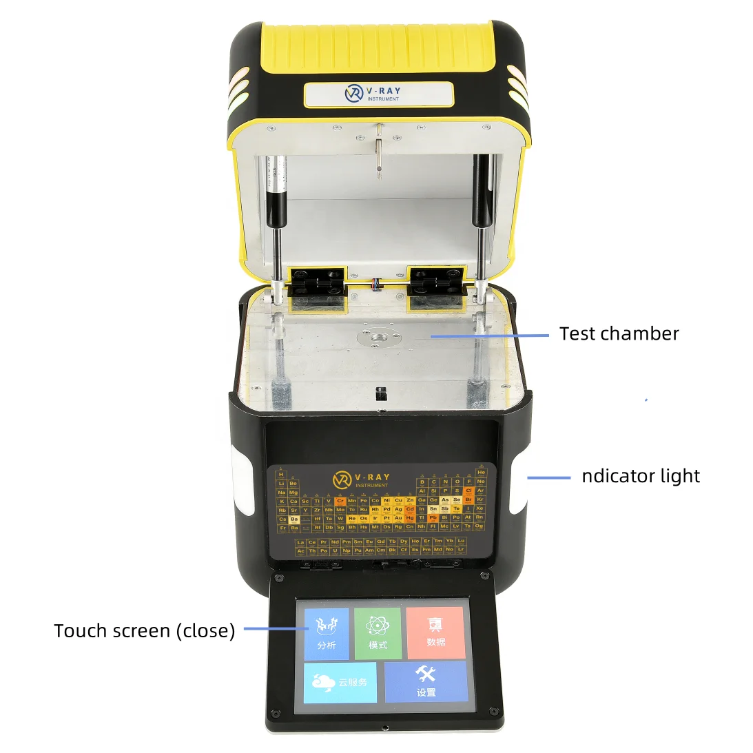 جهاز تحليل المعادن الثمينة لمطياف XRF المحمول من VRay وآلة اختبار محلل الذهب Xrf
