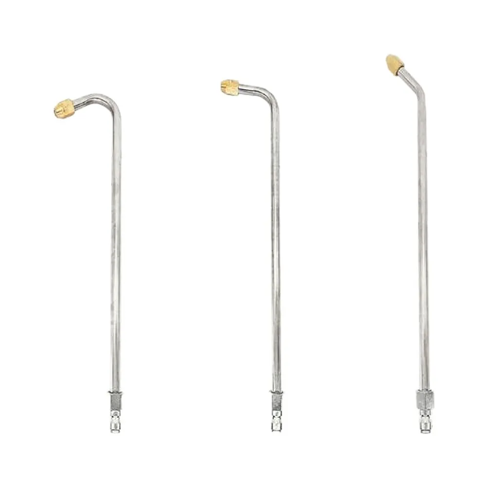 Stainless Steel Pressure Washer Nozzle Set 30 Degree 90 Degree U Bend for Extended Reach and Precision Cleaning