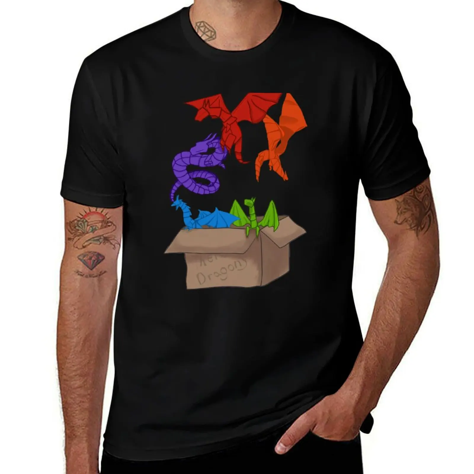 Origami dragons T-Shirt Big and Tall Short Sleeve Tee