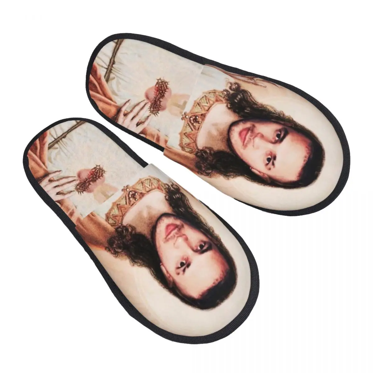 

Custom Jul Christ Guest Slippers for Bathroom Women House Slipper