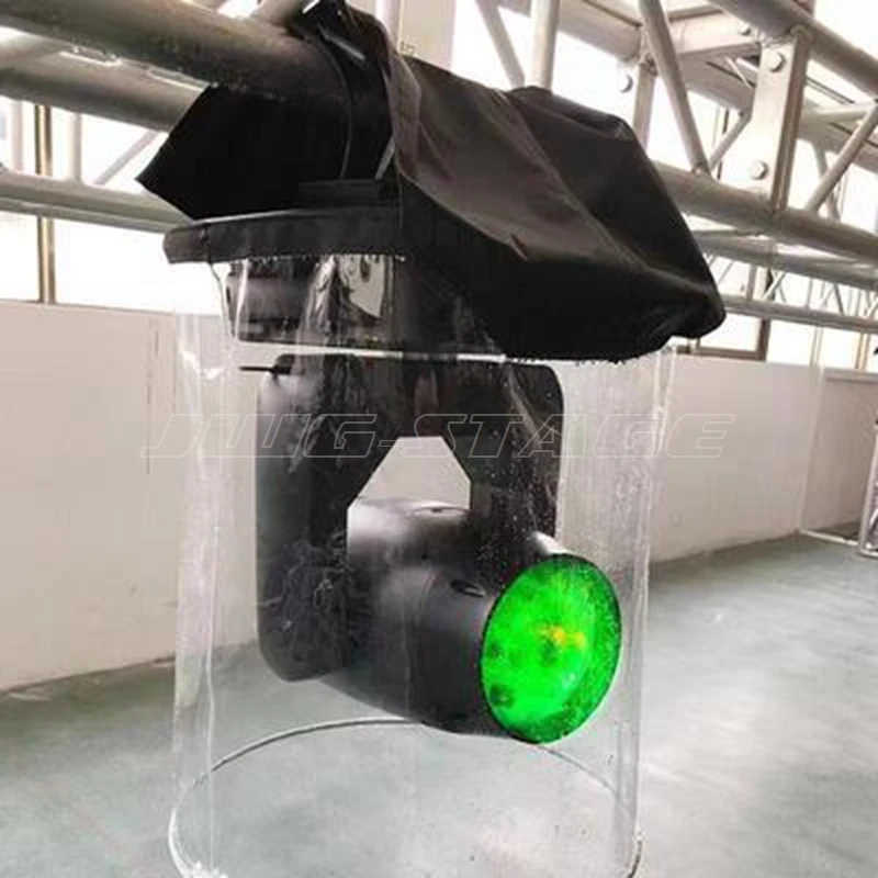 Beam Moving Head Rain Cover, Beam 7R Stage Light Cover, Casaco de neve, Plástico de cristal transparente, Impermeável Par Light 18