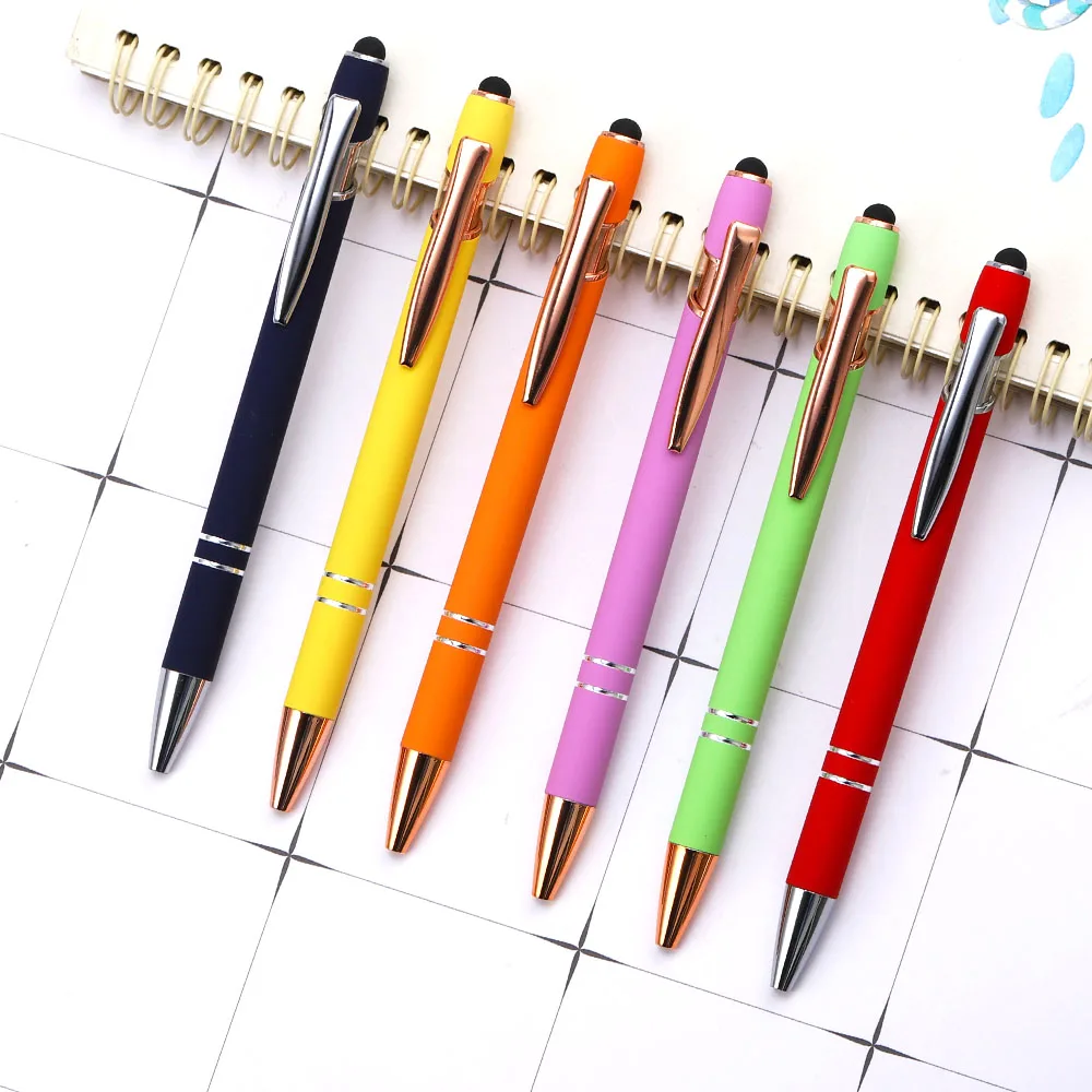 1 Pieces Lytwtw's Ballpoint Pen Cute Metal Capacitive Touch Stationery School Office Supplies Press Pen
