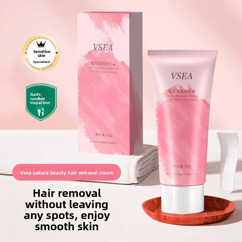 Cherry blossom hair removal cream foam to remove armpit hair, leg hair temperature and universal hair removal spray mousse