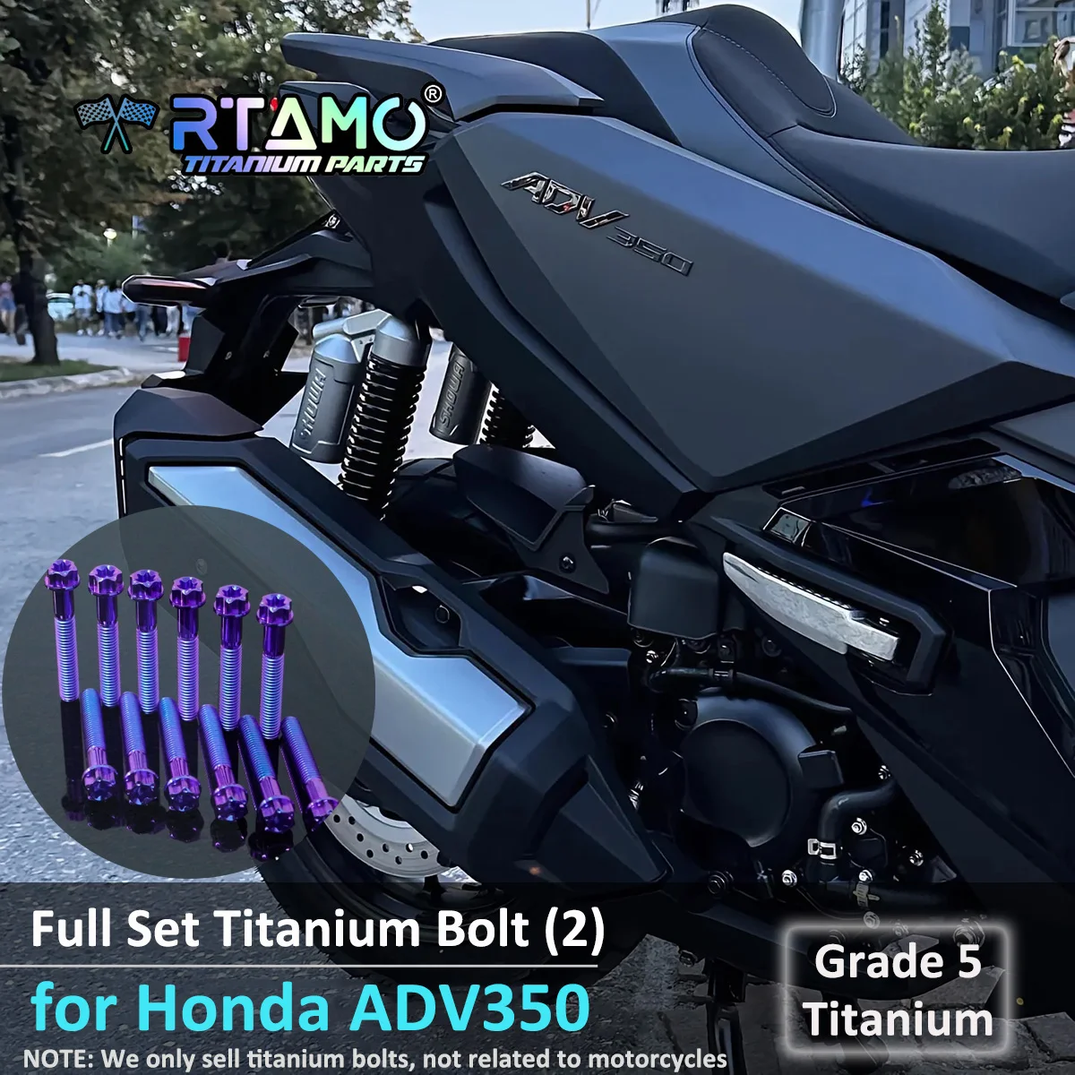 rtamo-parafuso-de-titanio-gr5-para-honda-adv350-tampa-de-tubo-braco-oscilante-porca-do-eixo-traseiro-carter-direito-pinca-de-disco-de-freio-traseiro-parafuso-de-choque