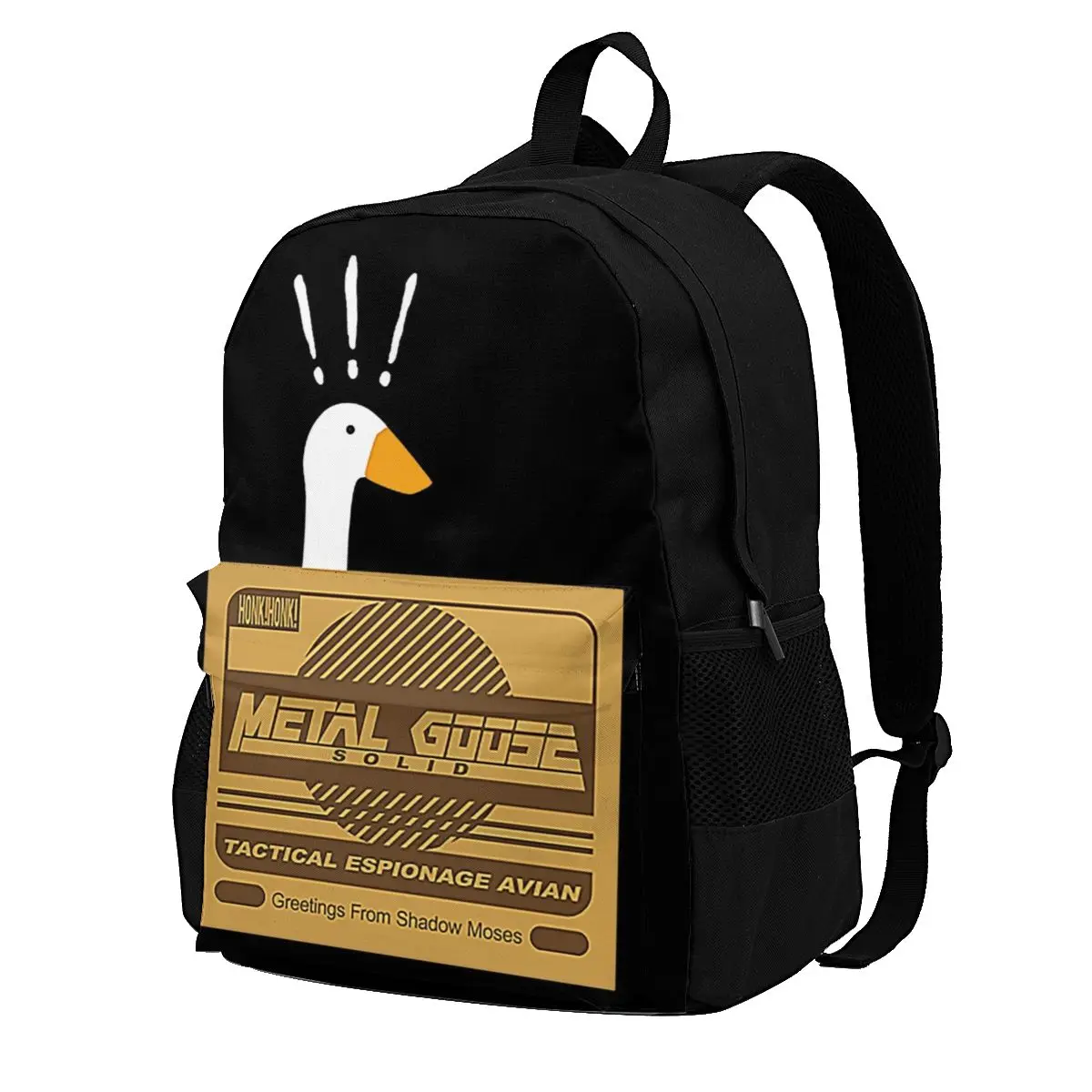 Untitled Stealth Game Backpacks untitled goose game honk humor animal Jogging Youth Soft Backpack Pretty Polyester Bags