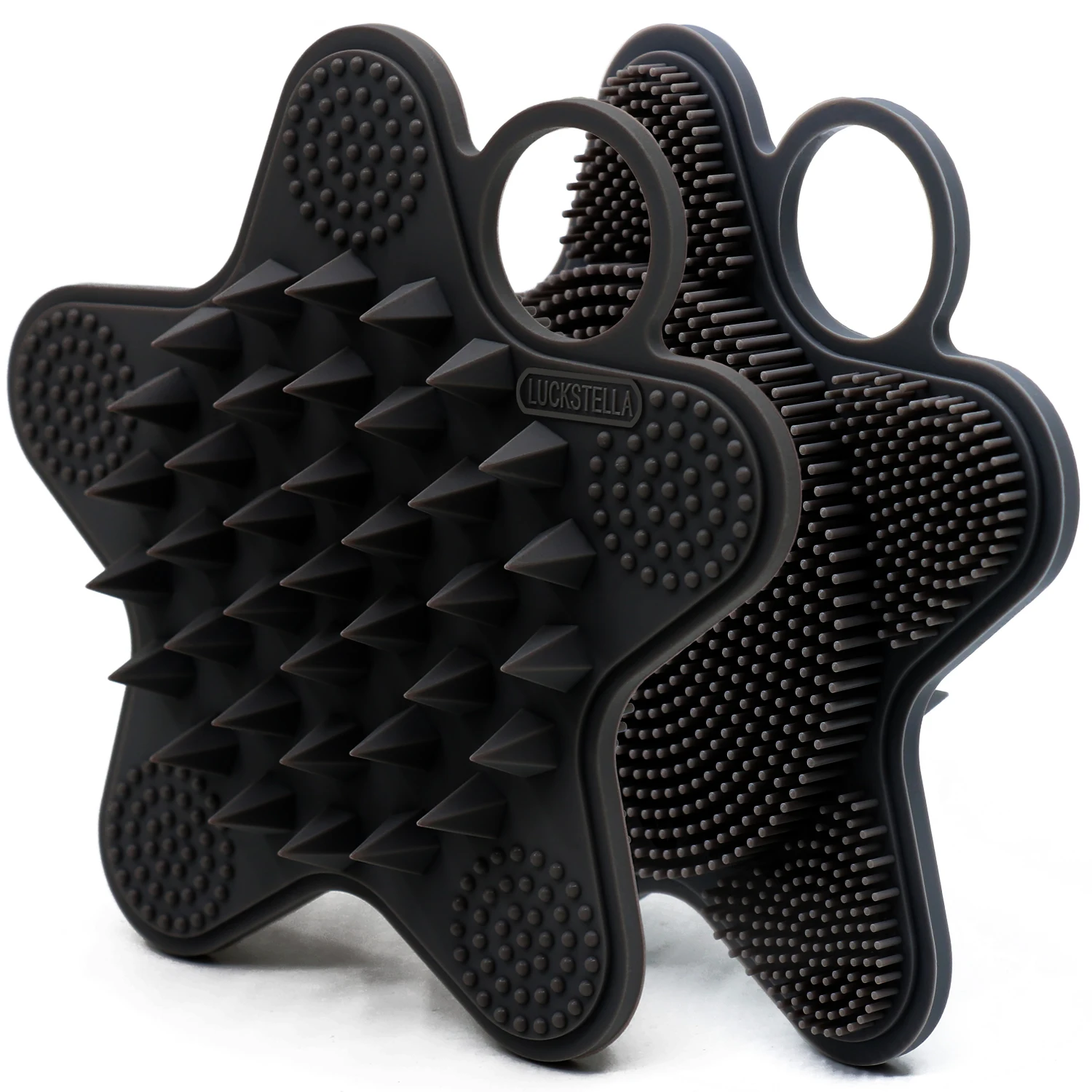 แปรงผมซิลิโคนต้านจุลชีพ 2 in 1, เครื่องขัดผิวอาบน้ําและแปรงแชมพูนวดผมหนังศีรษะ, ทําความสะอาดผิวอย่างล้ําลึก