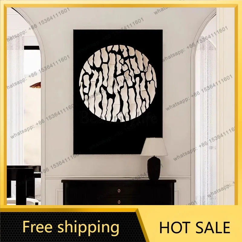 LJY Light Luxury French Living Room Feature Wall Decoration Painting with a Sense of Luxury