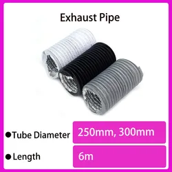 1PCS 250mm/300mm Portable Air Conditioner Exhaust Vent Pipe Flexible Exhaust Pipe Hose Outlet Kitchen Bathroom Accessories