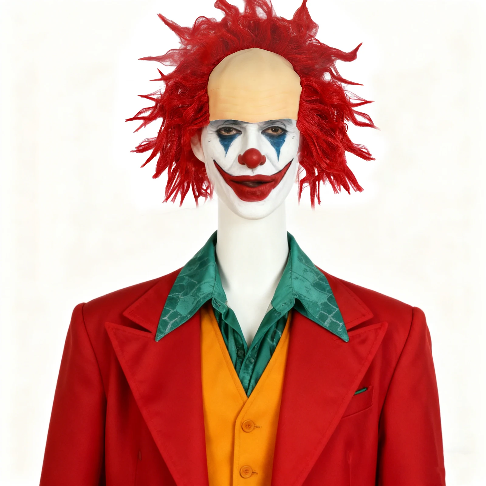 

Синтетический парик красной головы, волосы клоуна, волосы для пожилых людей, волосы из синтетического волокна, парик для ролевых игр, для тематических вечеринок, Хэллоуина