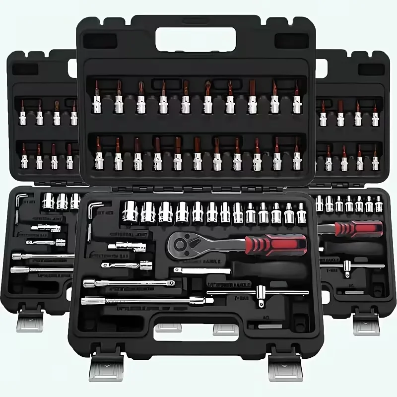 

46-Piece Premium Automotive Tool Set, Durable Home Repair Kit For Car, Industrial Maintenance, Off-Road Motorcycle, Bike Repair