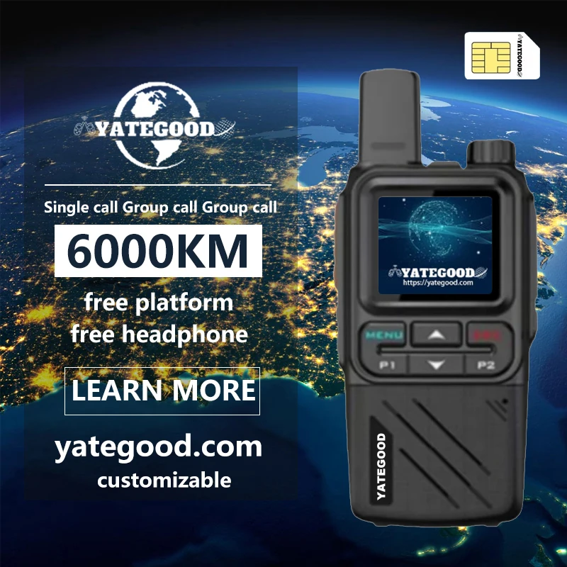 

YATEGOOD G8800 Walkie Talkie No distance limit Intercom Long standby Portable More than 5000KM 4G 5G