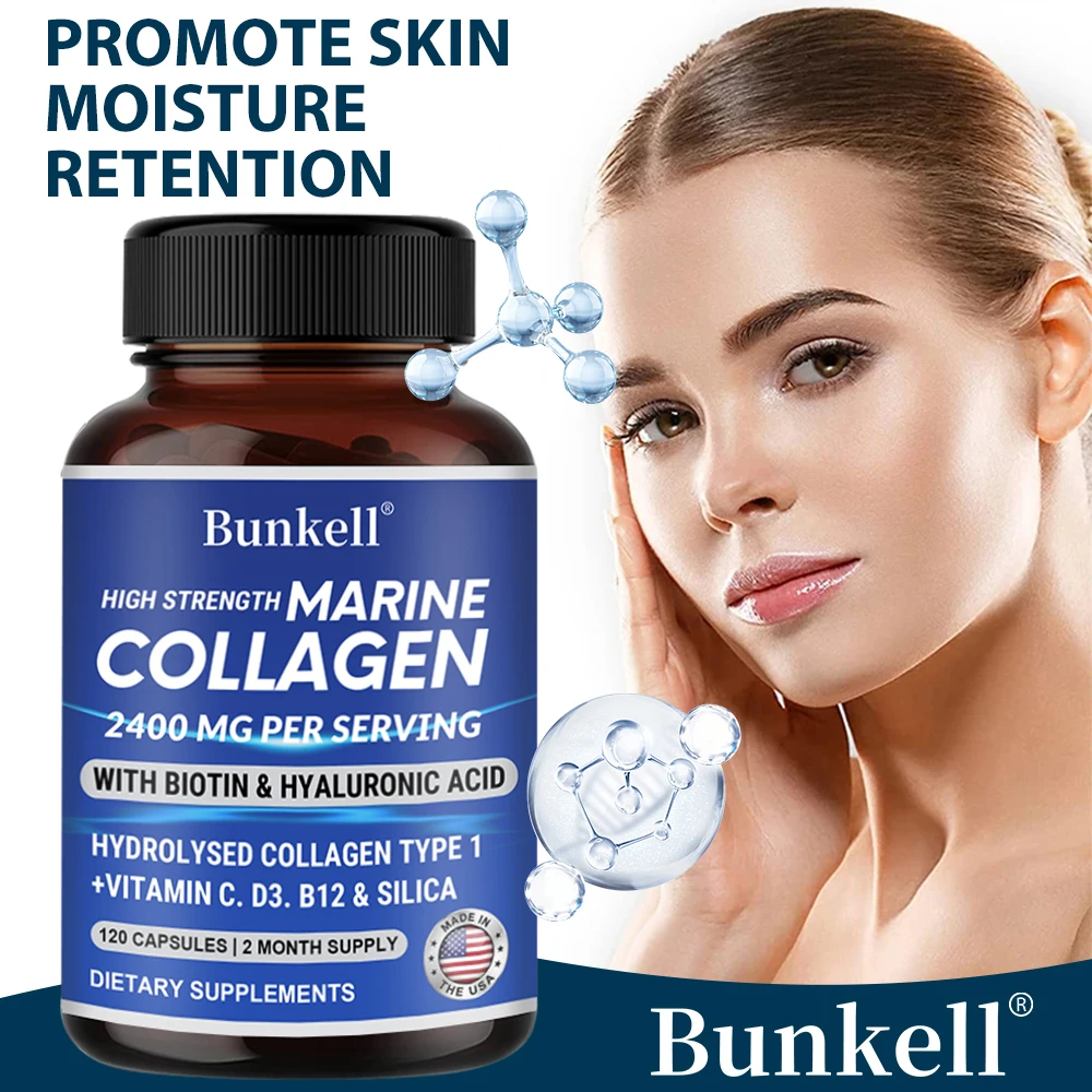 

High Strength Marine Collagen 2400 Mg Per Serving Promotes Hair Growth Supports Nail Health