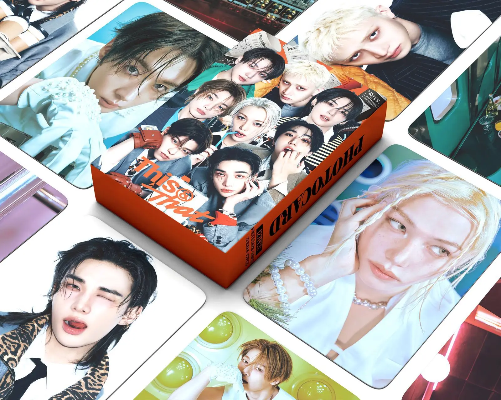 127PCS Star Mini LOMO Card KIDS THIS&THAT Photocards Stickers HD Fans Collection Cards Decorative Stickers Present Gifts