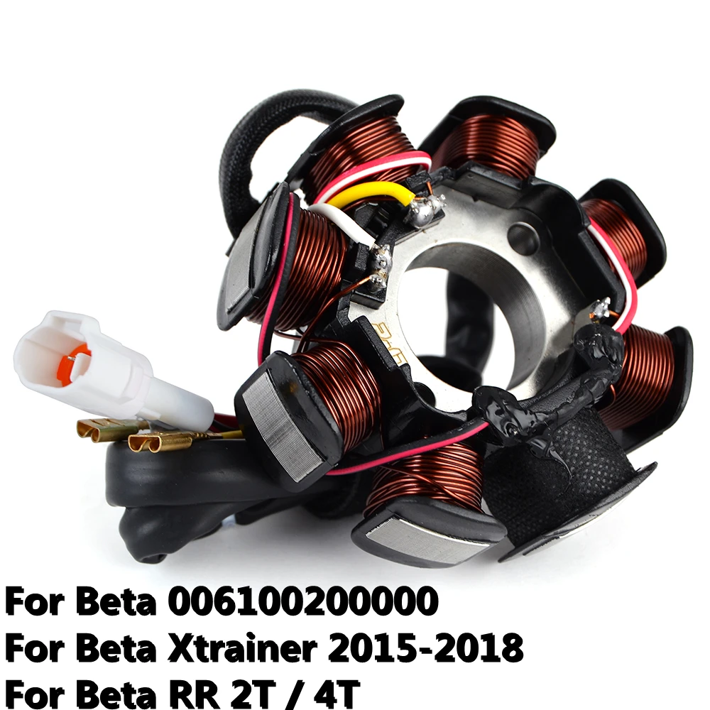 Motorcycle Stator Coil for Beta Xtrainer RR 400 450 520 Factory 2T 125 250 300 Racing 350 390 430 480 498 520 Generator Coil